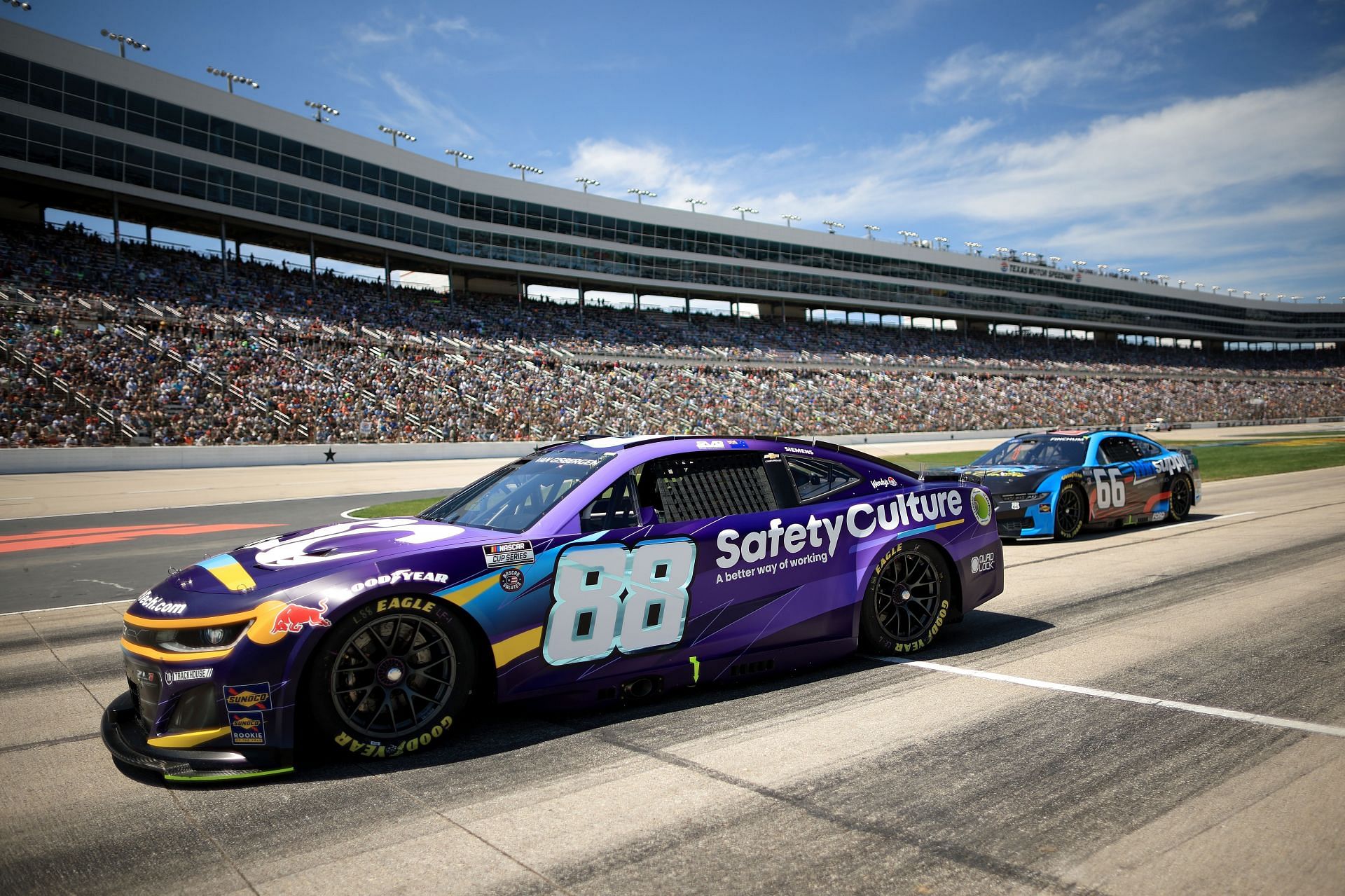 Shane van Gisbergen driving the #88 Chevrolet Camaro at Texas Motor Speedway - Source: Getty